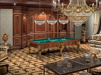 Table de billard en bois Modenese Luxury Interiors 14637 14638 usine MODENESE GASTONE de l'Italie