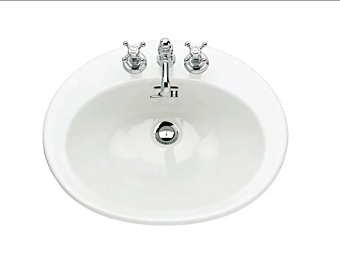 Lavabo encastré en porcelaine Belgravia Gentry Home