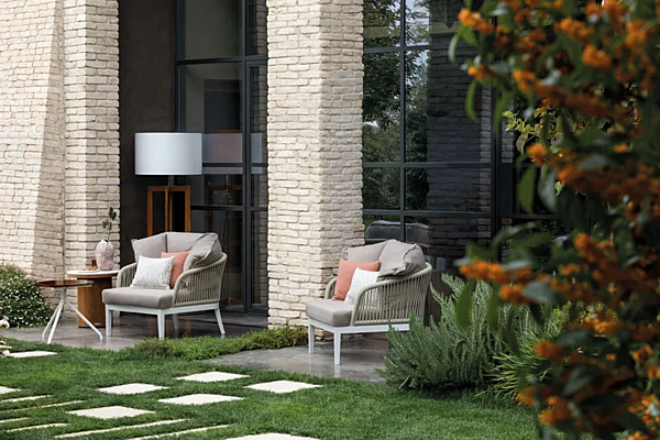 Fauteuil de jardin en tissu avec accoudoirs Atmosphera Dream 2 0 DR.PL usine ATMOSPHERA de l'Italie. Foto №2