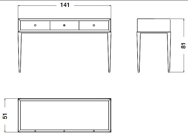 Table console rectangulaire en marbre et bois Eclipse CPRN HOMOOD E223 usine CPRN HOMOOD de l'Italie. Foto №2