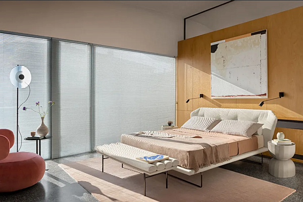 Banc rembourré en tissu Pan Flute Saba usine SABA de l'Italie. Foto №3