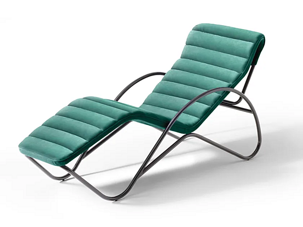 Chaise longue en tissu avec housse amovible CASSINA Indochine usine CASSINA de l'Italie. Foto №1