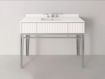 Lavabo console en bois et verre avec tiroirs Marilyn Park Avenue PKRMARILYN usine Park Avenue de l'Italie
