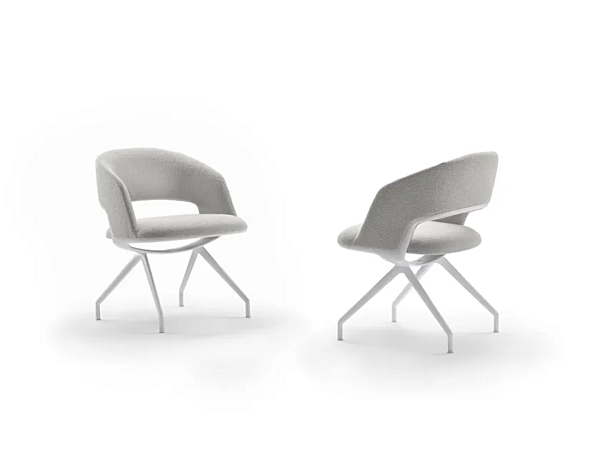 Chaise en tissu rembourré Alma FLEXFORM usine FLEXFORM de l'Italie. Foto №6