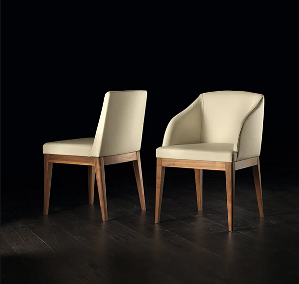 Chaise en cuir rembourrée Segreti L29N ARTE BROTTO L29N usine Arte Brotto de l'Italie. Foto №2