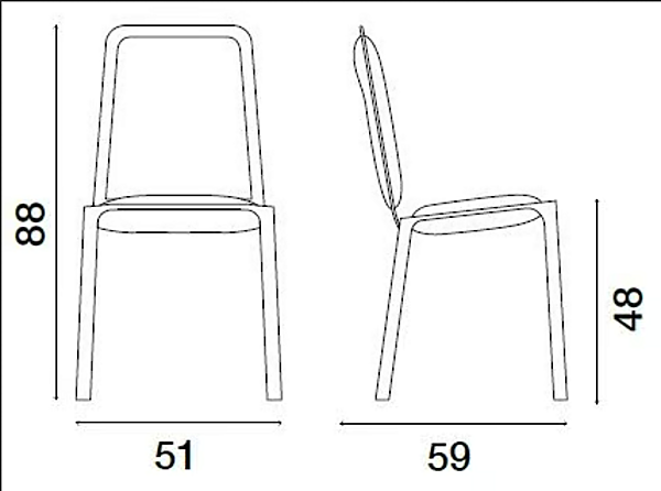 Chaise en cuir tanné Ande FASEM usine FASEM de l'Italie. Foto №11