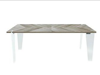 Table rectangulaire en noyer Sospeso B674 DALE