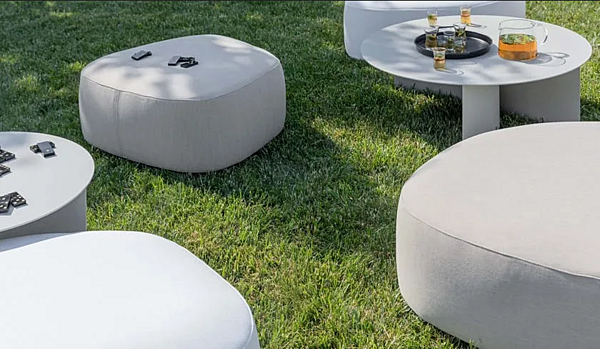 Pouf en tissu avec housse amovible Pierre Flou usine Flou de l'Italie. Foto №10