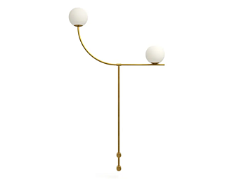 Lampe sur pied en laiton LED collection MARIONI Pins 02982I
