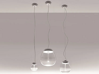 Lampe suspendue en verre soufflé LED Empatia Artemide Lampe suspendue en verre soufflé LED Empatia Artemide usine Artemide de l'Italie