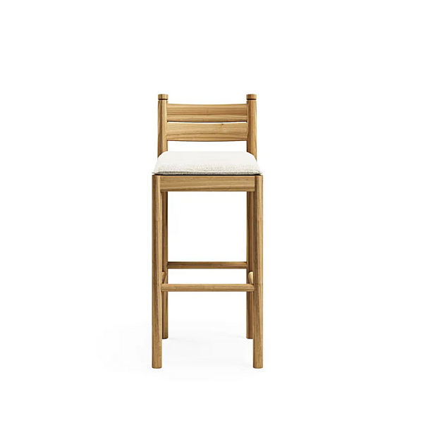 Tabouret de jardin en bois avec dossier Apache Atmosphera usine ATMOSPHERA de l'Italie. Foto №3