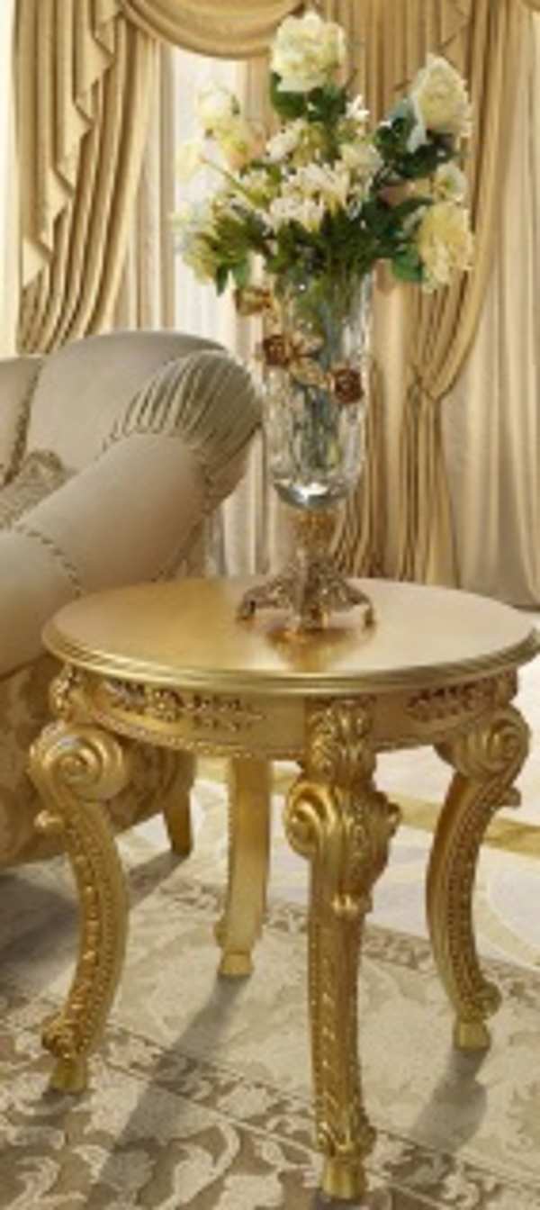 Deux trônes dorés avec table Modenese Gastone usine MODENESE GASTONE de l'Italie. Foto №4