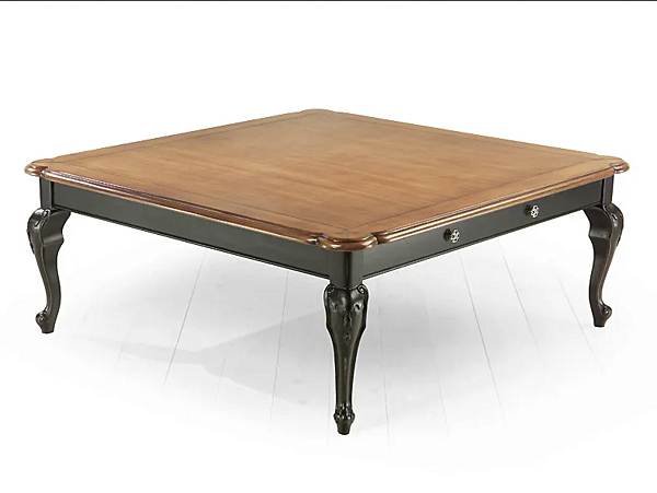Table basse carrée en bois massif Rivoli MARIONI 02026 usine MARIONI de l'Italie. Foto №2