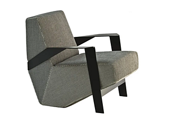 Fauteuil avec accoudoirs en tissu Moroso Silver Lake usine Moroso de l'Italie