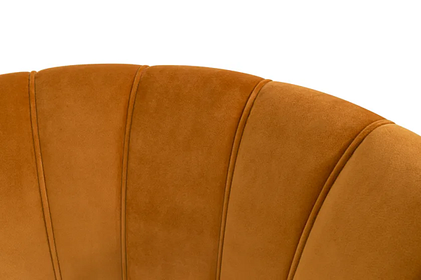 Chaise en velours rembourrée Begonia BRABBU usine BRABBU de l'Italie. Foto №6