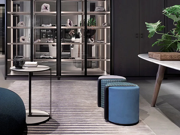 Tapis rectangulaire en soie de bambou et laine GIORGETTI collection Frequence GA404, GA405 usine GIORGETTI de l'Italie. Foto №2