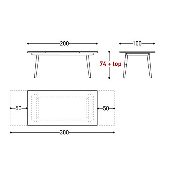 Table de jardin extensible en aluminium laqué Ellisse VARASCHIN usine VARASCHIN de l'Italie. Foto №4