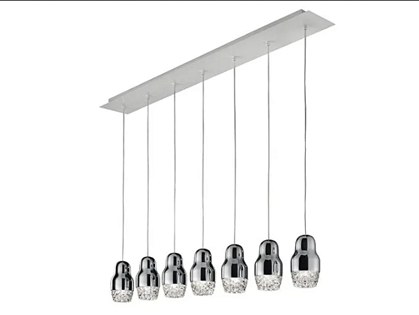 Suspension en verre et aluminium LED Fedora AXOLIGHT usine Axolight de l'Italie. Foto №1