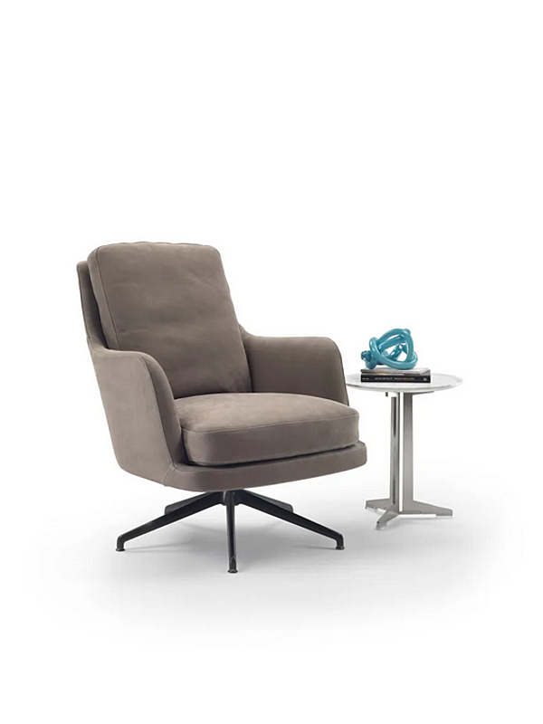 Fauteuil pivotant en tissu avec accoudoirs Marley FLEXFORM usine FLEXFORM de l'Italie. Foto №2