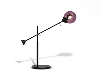 Lampe de bureau LED en bois Kendama GIORGETTI