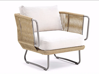 Fauteuil en corde en fibre synthétique Babylon VARASCHIN 1740, 1741