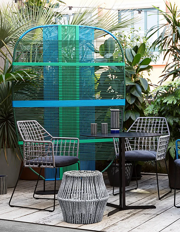 Table de jardin ronde en HPL Saba Garden usine SABA de l'Italie. Foto №4