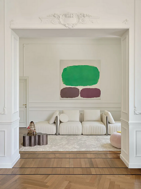 Canapé d'angle avec housse amovible Saba Metis usine SABA de l'Italie. Foto №19