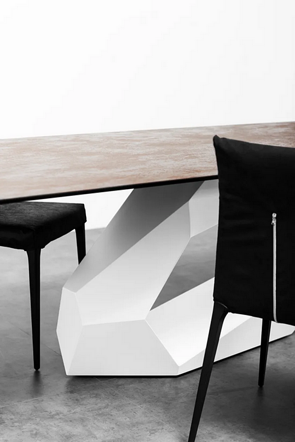Table rectangulaire en verre collection Liu Jo Living Raw Diamond RAW usine Liu Jo Living Collection de l'Italie. Foto №3