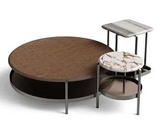 Table basse en bois pour salon Skyline GIORGETTI