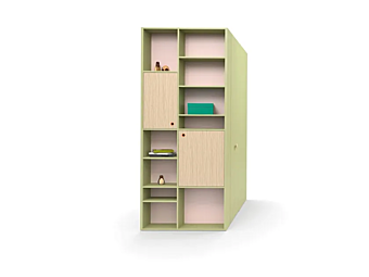 Unité de garde-robe sectionnelle en bois Nidi usine nidi de l'Italie