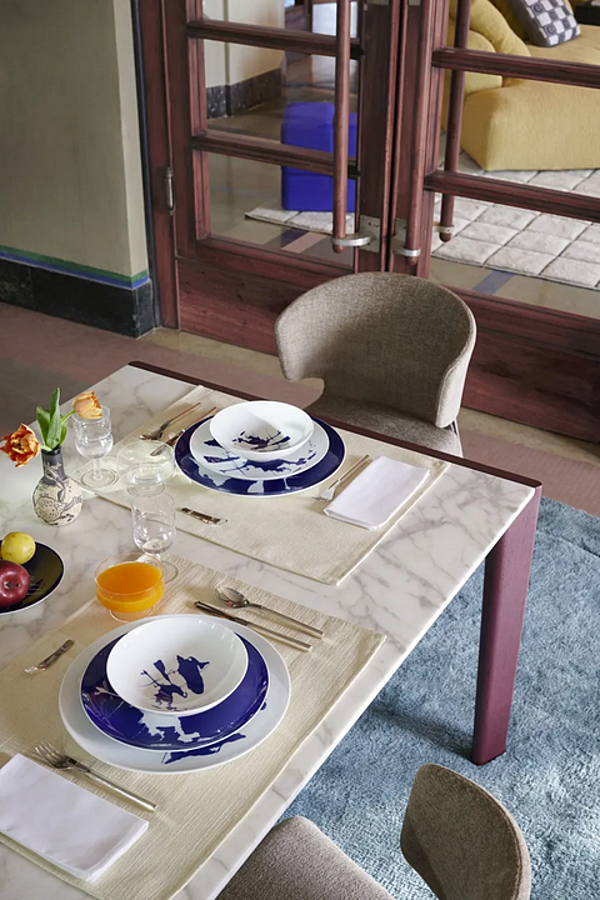 Assiette à soupe en porcelaine set de 2 CASSINA Tronc GNR CP 22 usine CASSINA de l'Italie. Foto №3