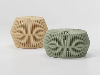 Pouf de jardin rond en zigzag KETTAL Pouf de jardin rond en zigzag KETTAL usine KETTAL de l'Italie