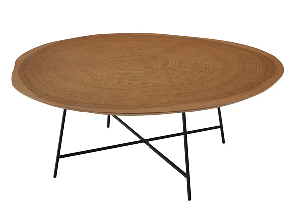 Table basse ronde en placage bois LIGNE ROSET Alburni 19960350 usine LIGNE ROSET de l'Italie. Foto №2