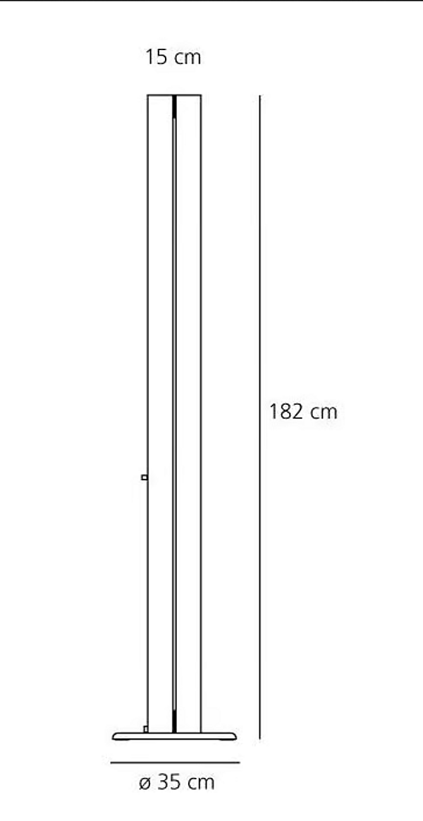 Lampe de sol en aluminium LED Megaron Artemide A0160W00, A012000, A0160W50, A016050 usine Artemide de l'Italie. Foto №4