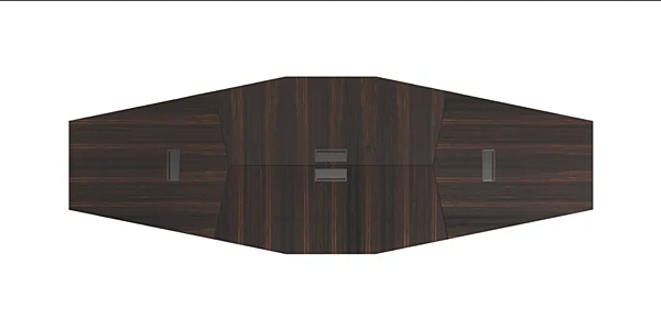 Table de réunion octogonale en bois avec gestion des câbles I 4 Mariani Euclideo usine i 4 Mariani de l'Italie. Foto №2