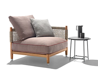 Fauteuil de jardin modulaire en tissu FLEXFORM Parker 295C1 usine FLEXFORM de l'Italie