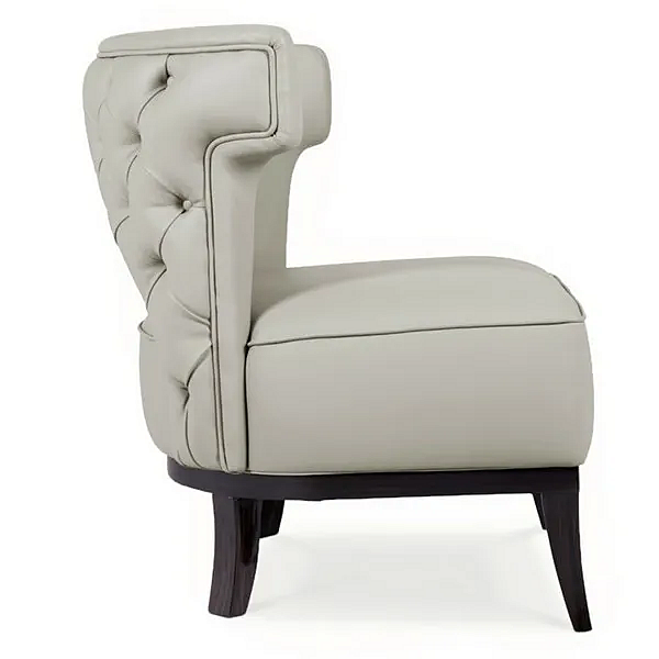 Fauteuil en cuir capitonné avec accoudoirs BRABBU Kansas usine BRABBU de l'Italie. Foto №5