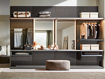 Garde-robe en bois modulable de Molteni & C collection Master Dressing Garde-robe en bois modulable de Molteni & C collection Master Dressing usine Molteni & C.(+VITRA) de l'Italie