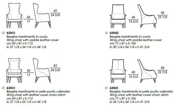 Fauteuil en cuir avec accoudoirs Mobius GIORGETTI usine GIORGETTI de l'Italie. Foto №5