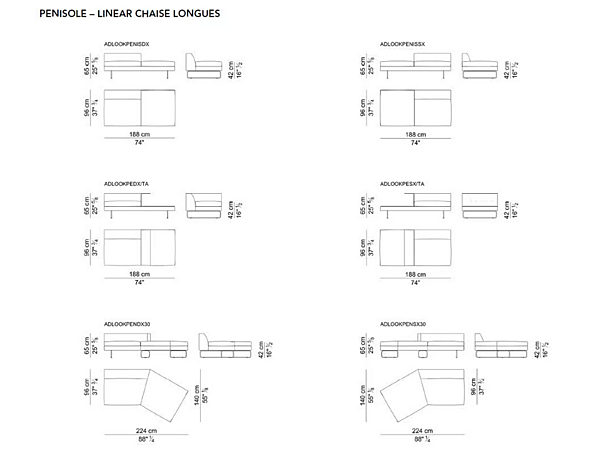 Canapé modulable 4 places en tissu I 4 Mariani ADD LOOK usine i 4 Mariani de l'Italie. Foto №11