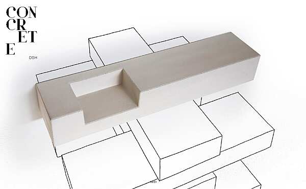 Étagère Minotti Concrete usine Minotti de l'Italie. Foto №1