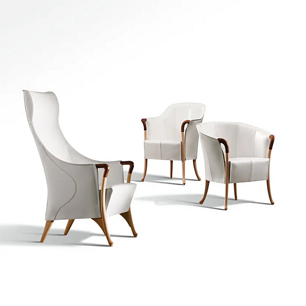 Fauteuil en tissu avec accoudoirs GIORGETTI Progetti usine GIORGETTI de l'Italie. Foto №2