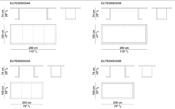 Table de réunion rectangulaire en cuir Elite i 4 Mariani usine i 4 Mariani de l'Italie. Foto №2