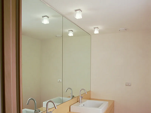 Spotlight de plafond en cristal Cubetto Fabbian usine Fabbian de l'Italie. Foto №5