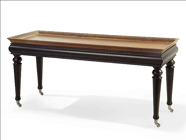 Table console rectangulaire en bois massif Thor MARIONI 02073 usine MARIONI de l'Italie. Foto №1