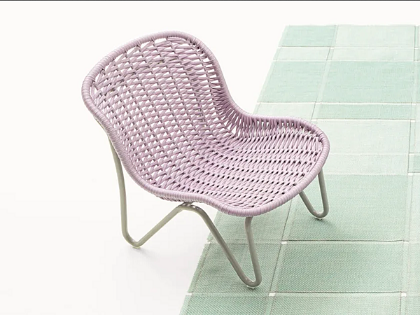 Fauteuil de jardin en corde PAOLA LENTI Jardin B179BA usine PAOLA LENTI de l'Italie. Foto №1