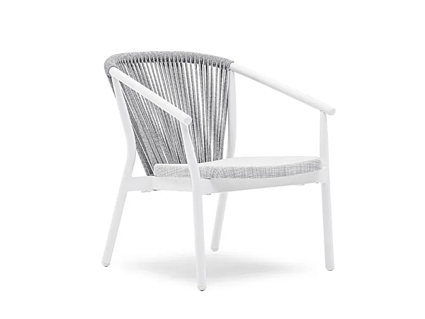 Fauteuil de jardin empilable en aluminium revêtu de poudre avec accoudoirs VARASCHIN Smart 247L, 247LS, 247LH usine VARASCHIN de l'Italie. Foto №1