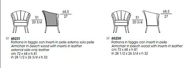 Fauteuil en tissu avec accoudoirs GIORGETTI Progetti Blossom usine GIORGETTI de l'Italie. Foto №5