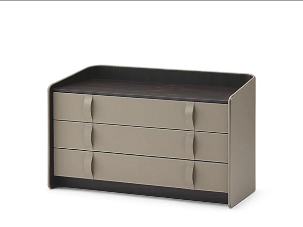 Commode en cuir Gentleman Flou usine Flou de l'Italie. Foto №1