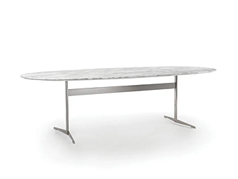 Table à manger ovale en marbre FLEXFORM Fly usine FLEXFORM de l'Italie